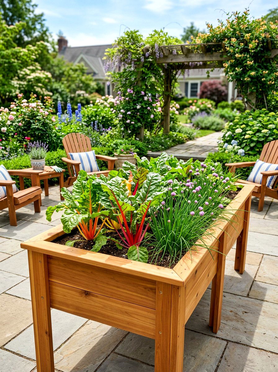 Waist High Garden Bed - 30 raised planter box ideas