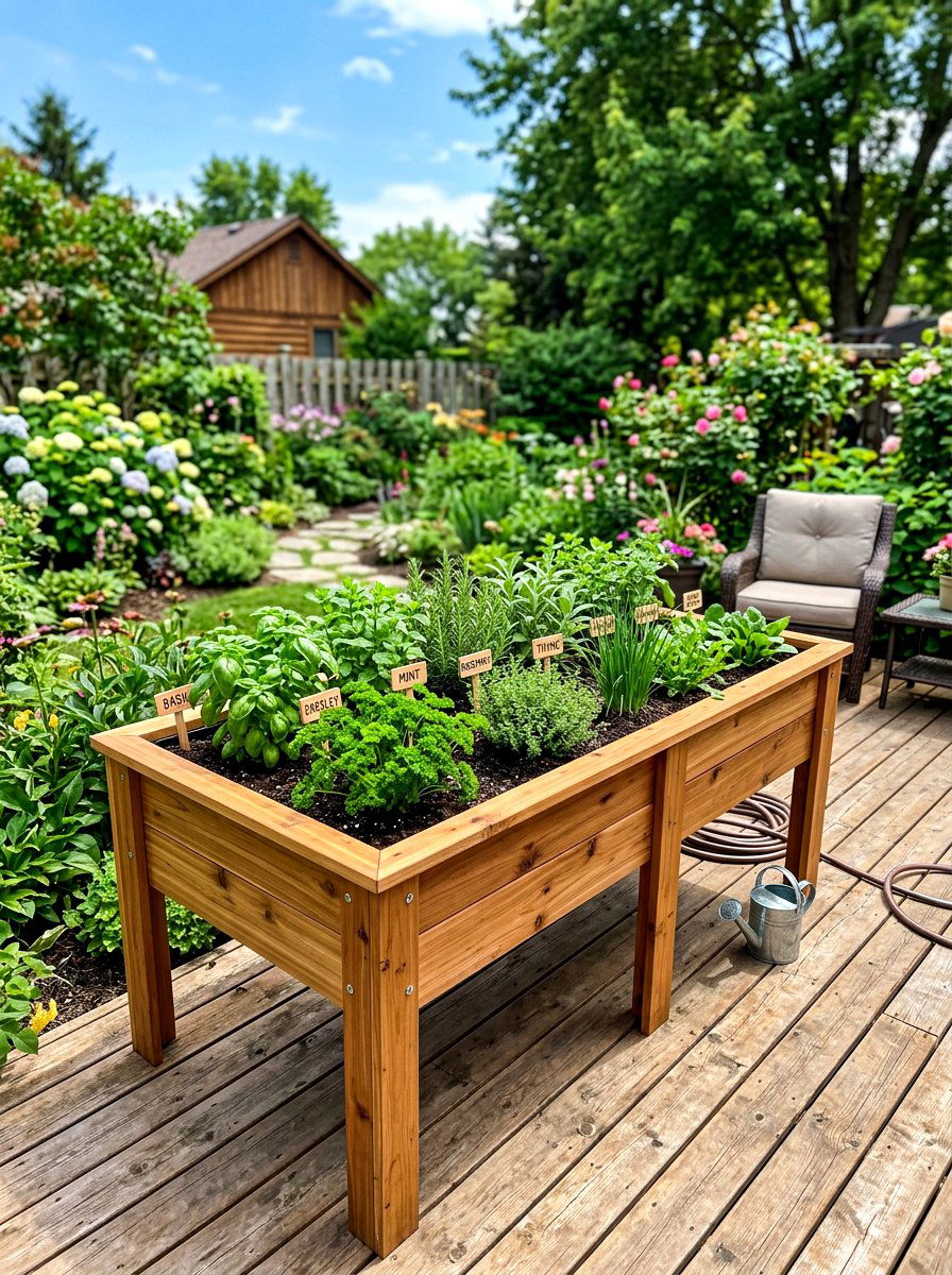 Waist High Raised Bed - 30 raised bed arrangement ideas