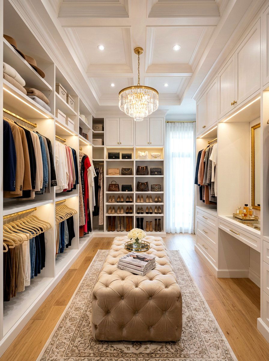 Walk In Closet - 30 camera ready home styling ideas