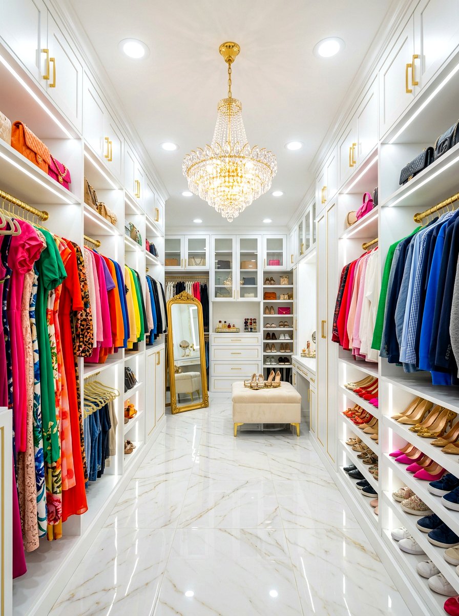 Walk In Closet Lighting - 30 walk in closet ideas