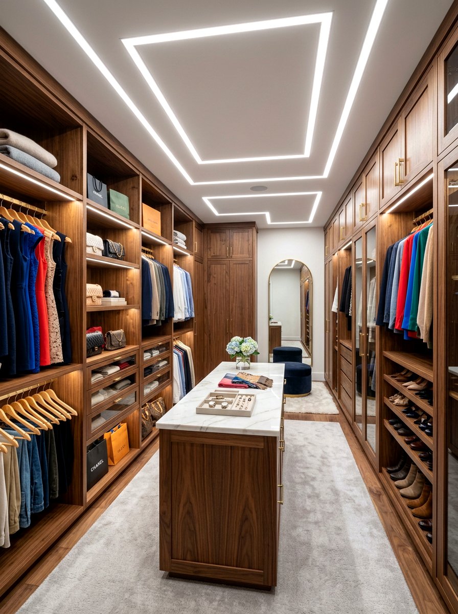 Walk In Closet Lighting - 30 recessed lighting layout ideas