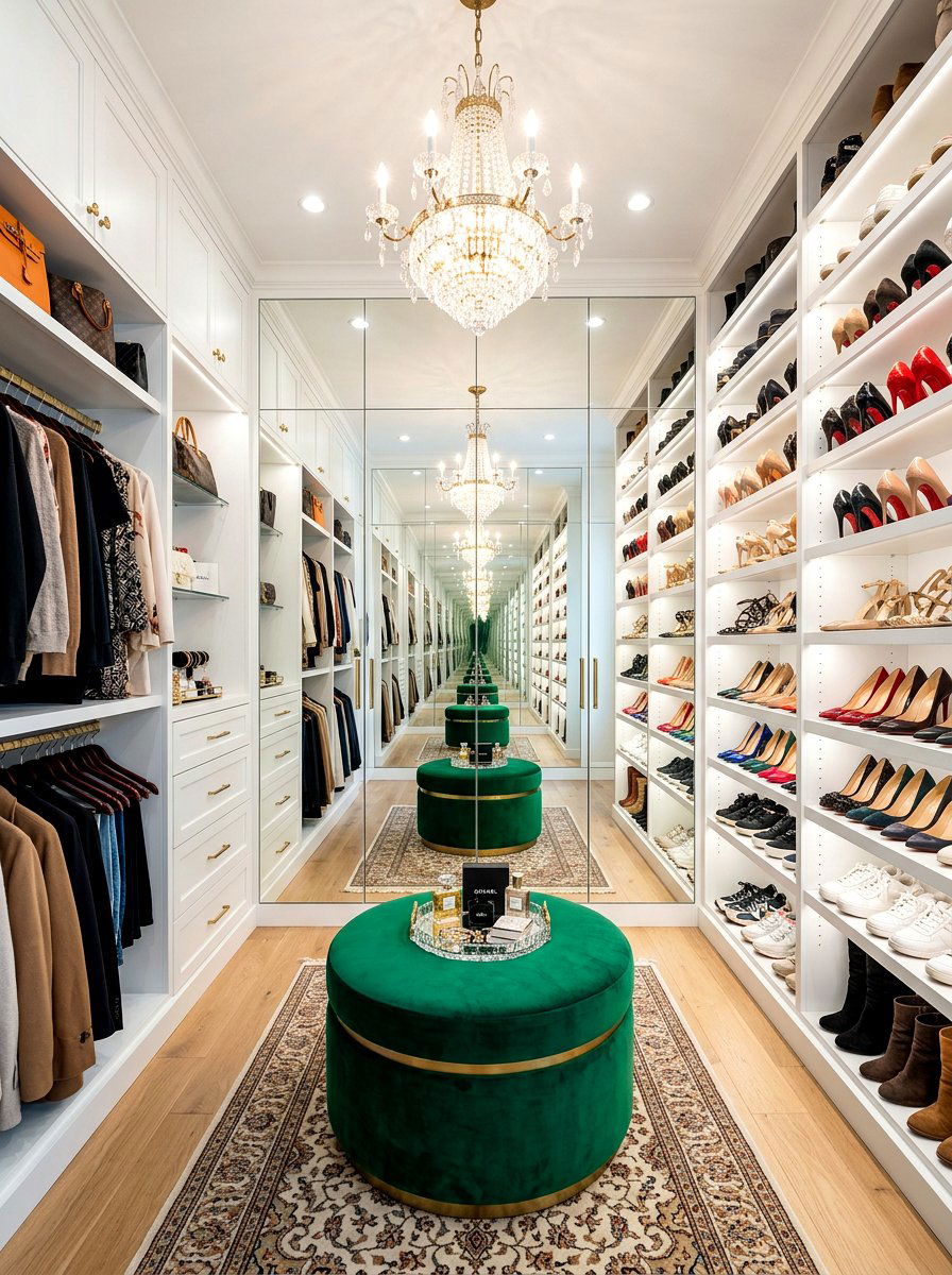 Walk In Closet Mirror Walls - 30 mirrored closet ideas