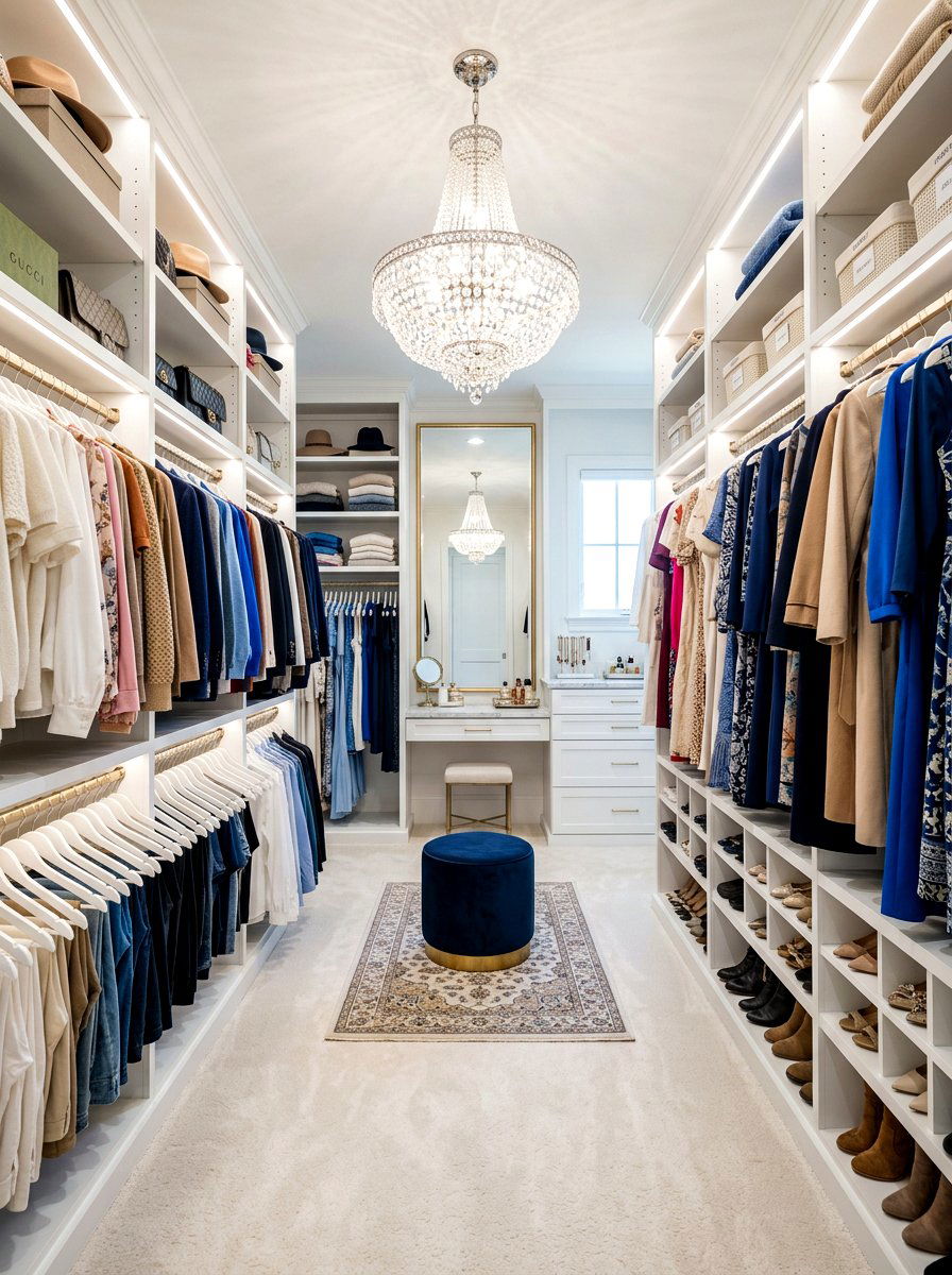 Walk In Closet Organizer - 30 newlywed home ideas