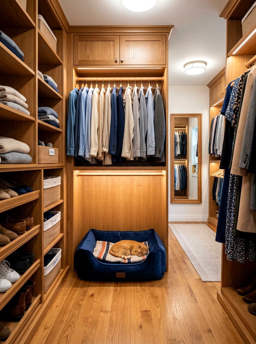 Walk In Closet Pet Bed - 30 pet bed nook ideas