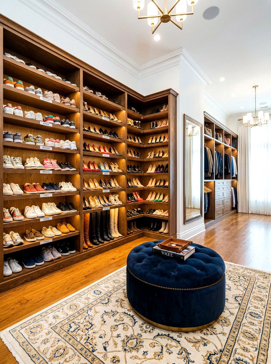 Walk In Closet Shoe Shelving - 30 shoe closet ideas