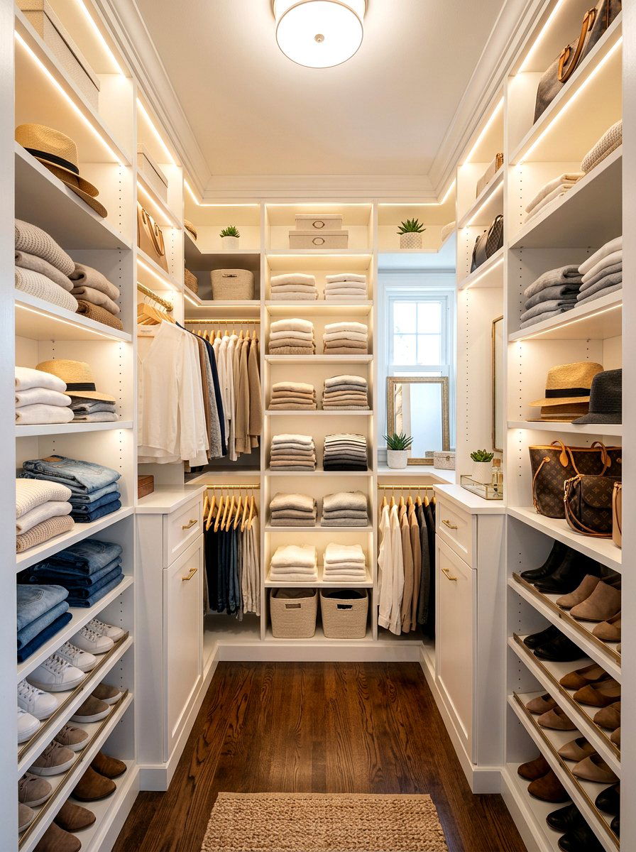 Walk In Closet System - 30 compact closet ideas