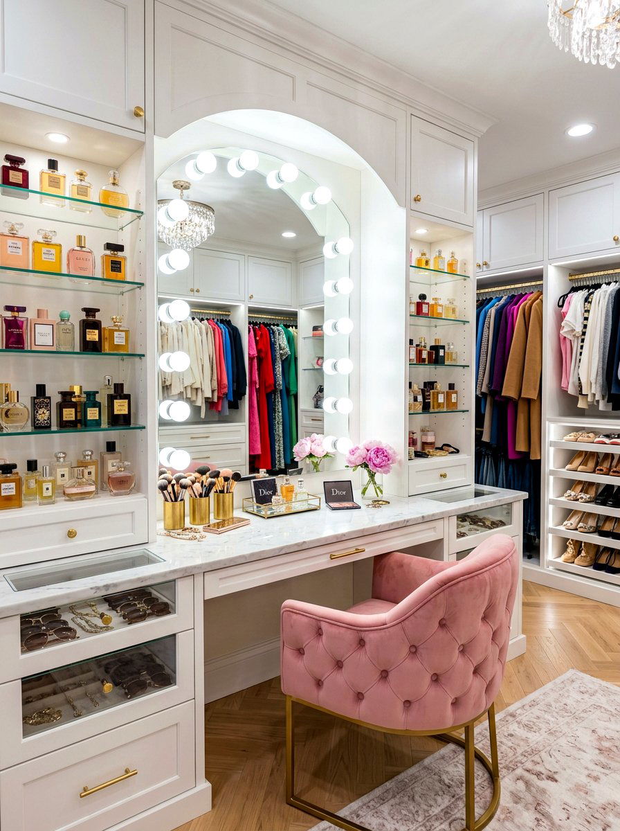 Walk In Closet Vanity - 30 walk in closet ideas