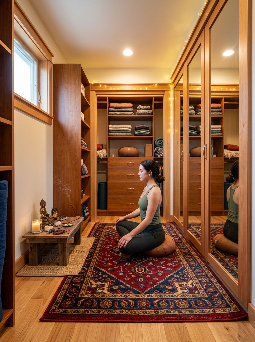 Walk In Closet Yoga Room - 30 yoga studio home ideas