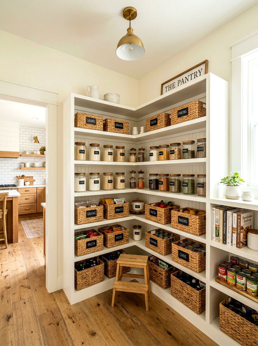 Walk In Corner Pantry - 30 corner pantry ideas