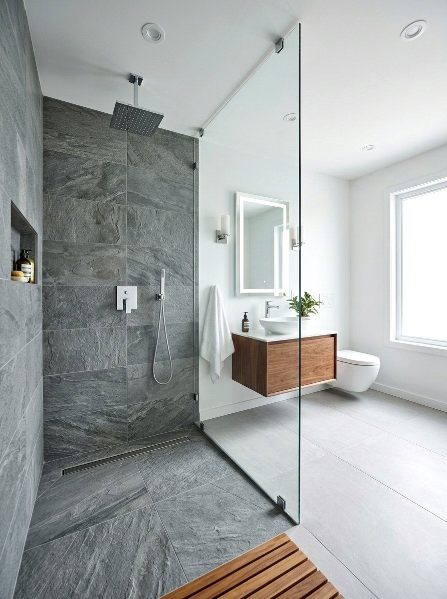 Walk In Glass Shower - 30 timeless bathroom ideas