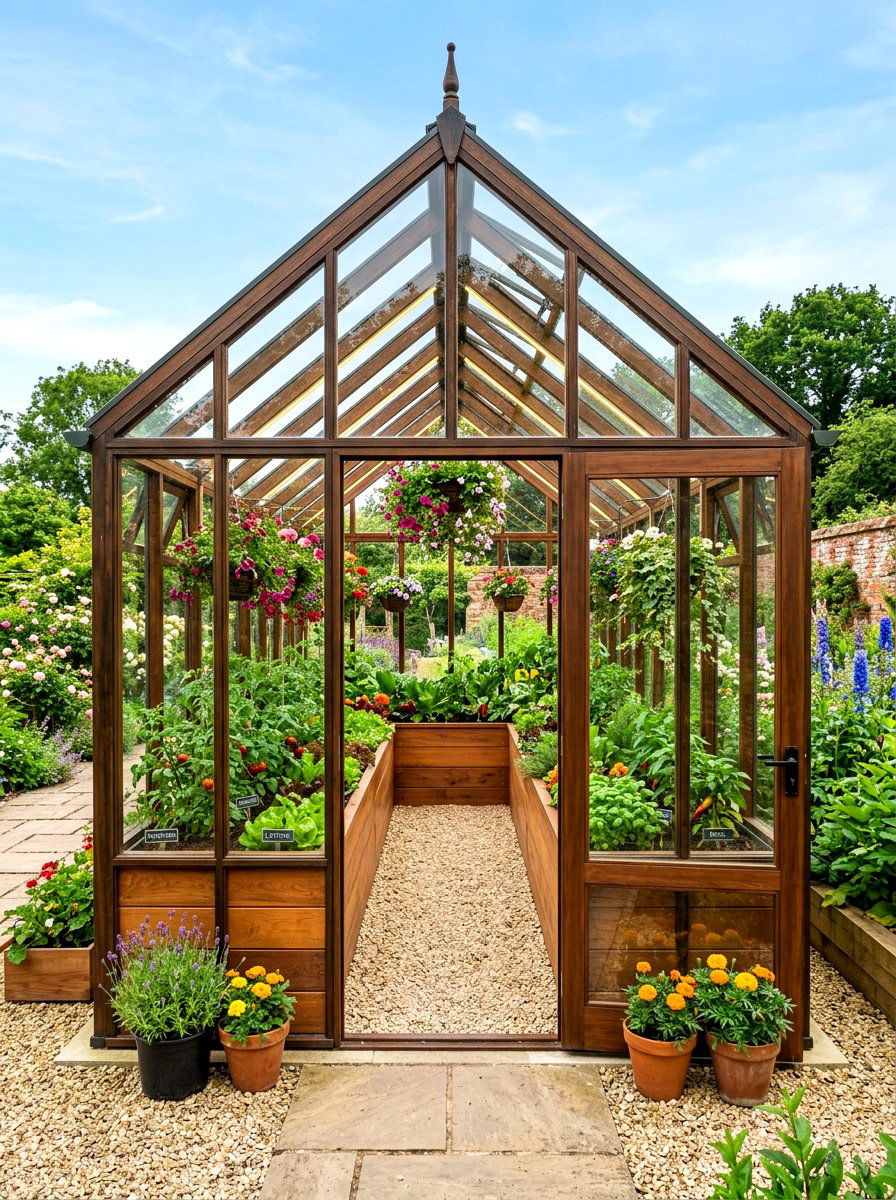 Walk In Greenhouse Bed - 30 raised bed greenhouse ideas