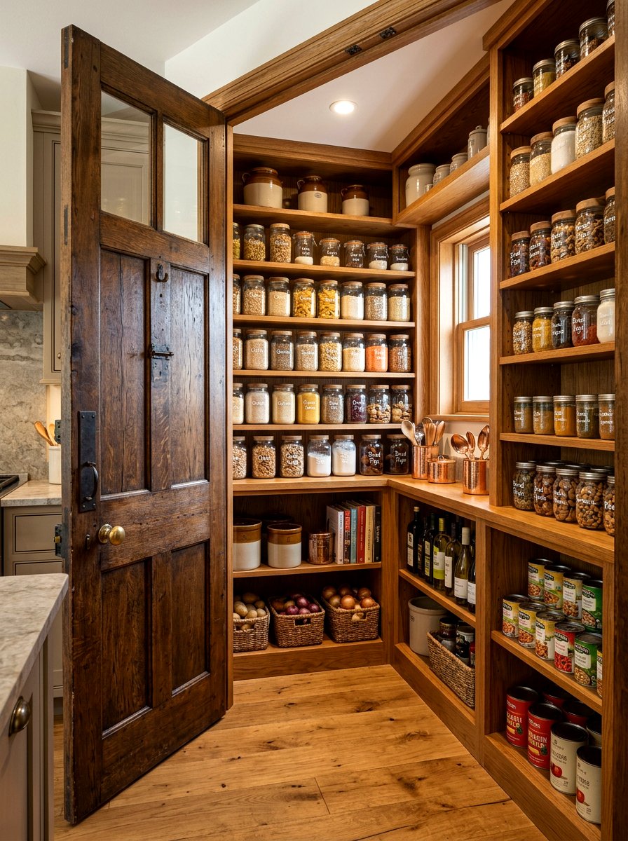 Walk In Pantry - 30 old world kitchen ideas