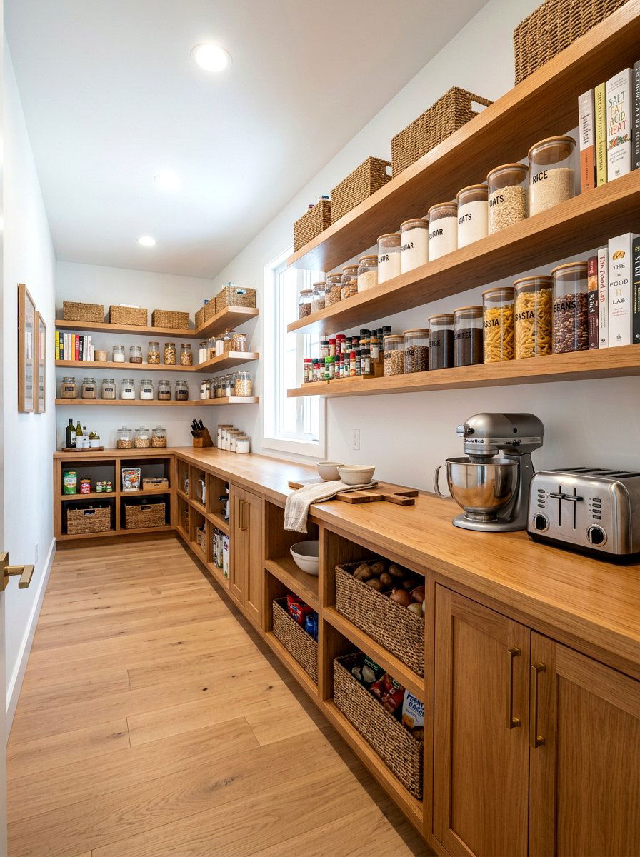 Walk In Pantry Counter - 30 second prep space kitchen ideas