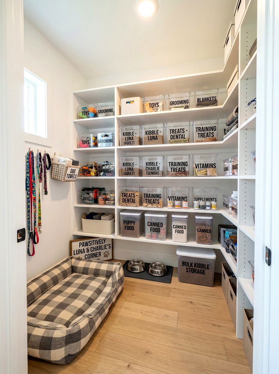 Walk In Pantry Dog Food Storage - 30 aesthetic pet station kitchen ideas