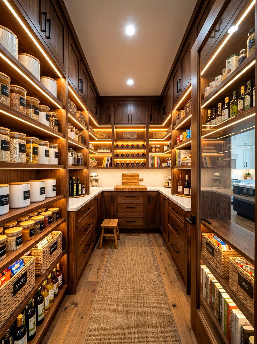 Walk In Pantry Lighting - 30 pantry reset ideas