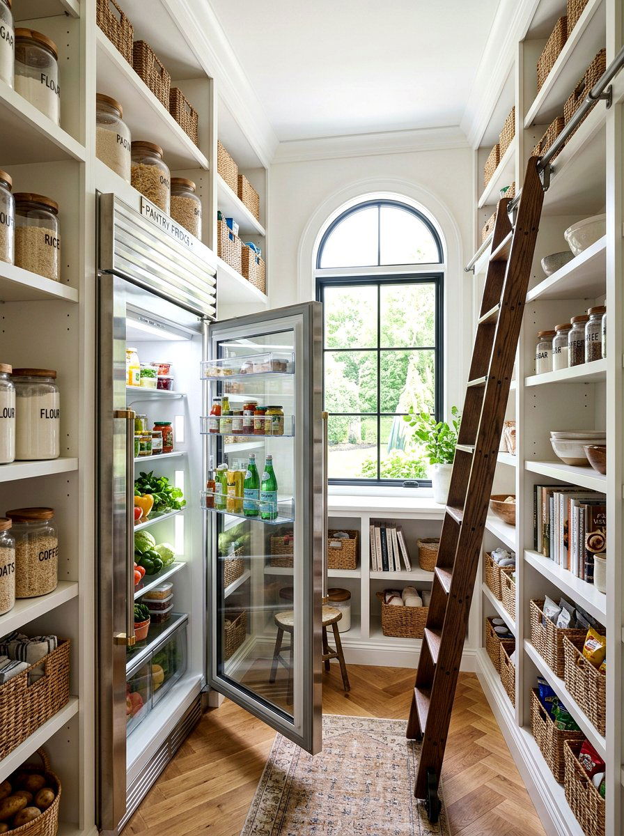 Walk In Pantry Refrigerator - 30 hidden fridge ideas