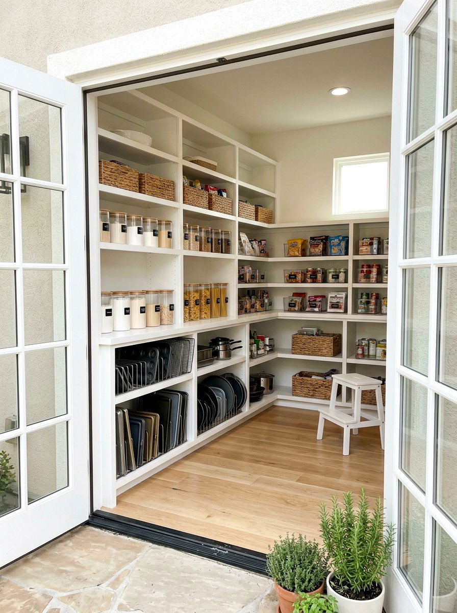 Walk In Pantry Shelving - 30 baking sheet storage ideas