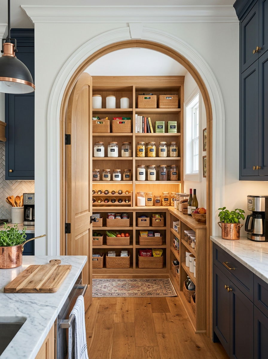 Walk In Pantry Storage - 30 wine country kitchen ideas