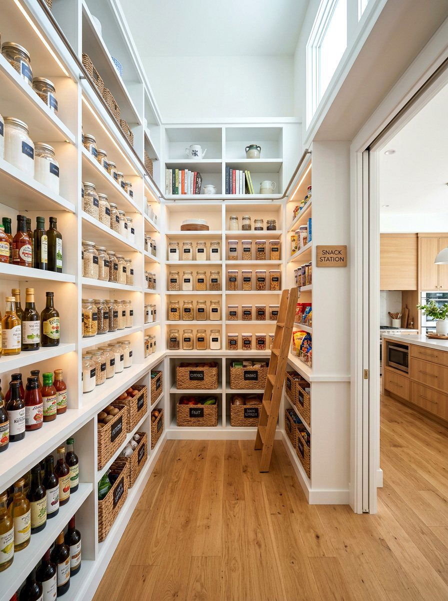 Walk In Pantry Storage - 30 kitchen remodel ideas