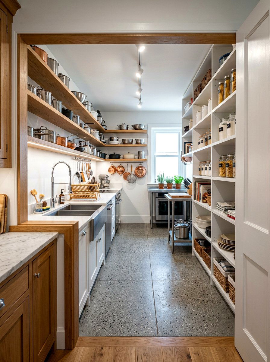 Walk In Scullery Room - 30 pastry corner kitchen ideas