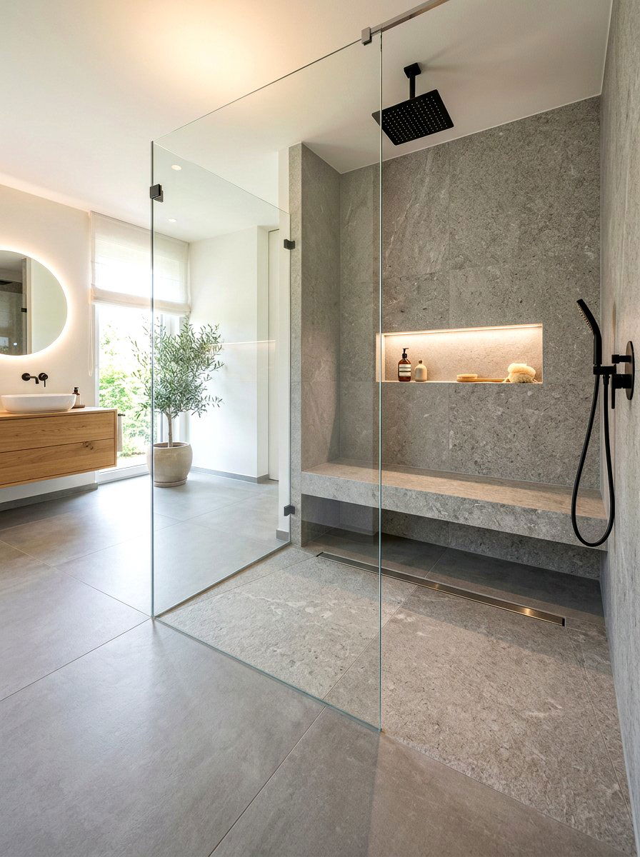 Walk In Shower - 30 modern bathroom ideas