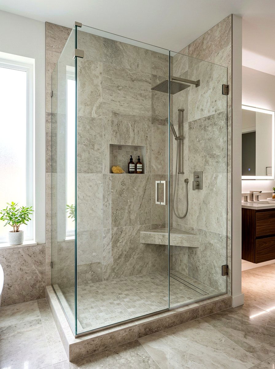 Walk In Shower - 30 bathroom shower ideas