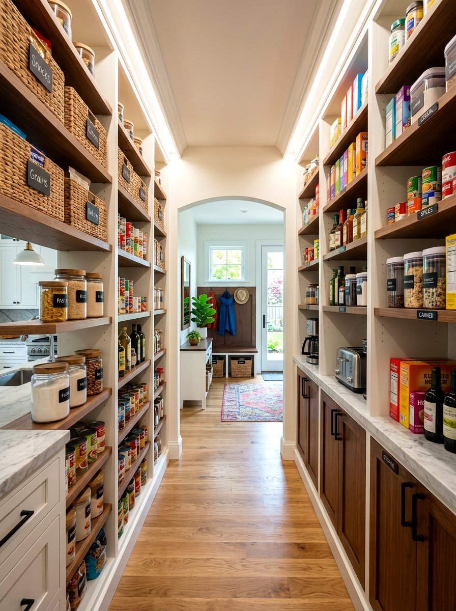 Walk Through Pantry To Mudroom - 30 hidden pantry ideas