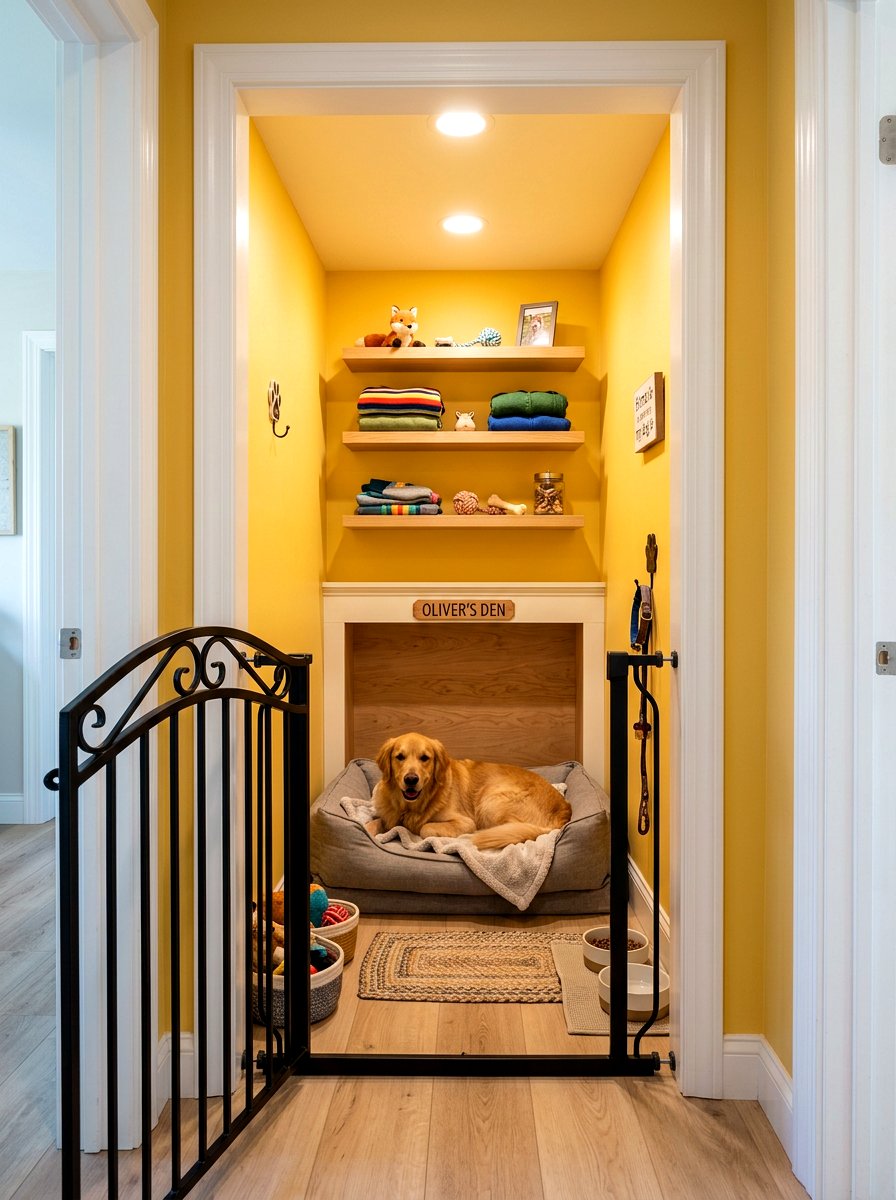 Walk in closet dog conversion - 30 Pinterest dog room ideas