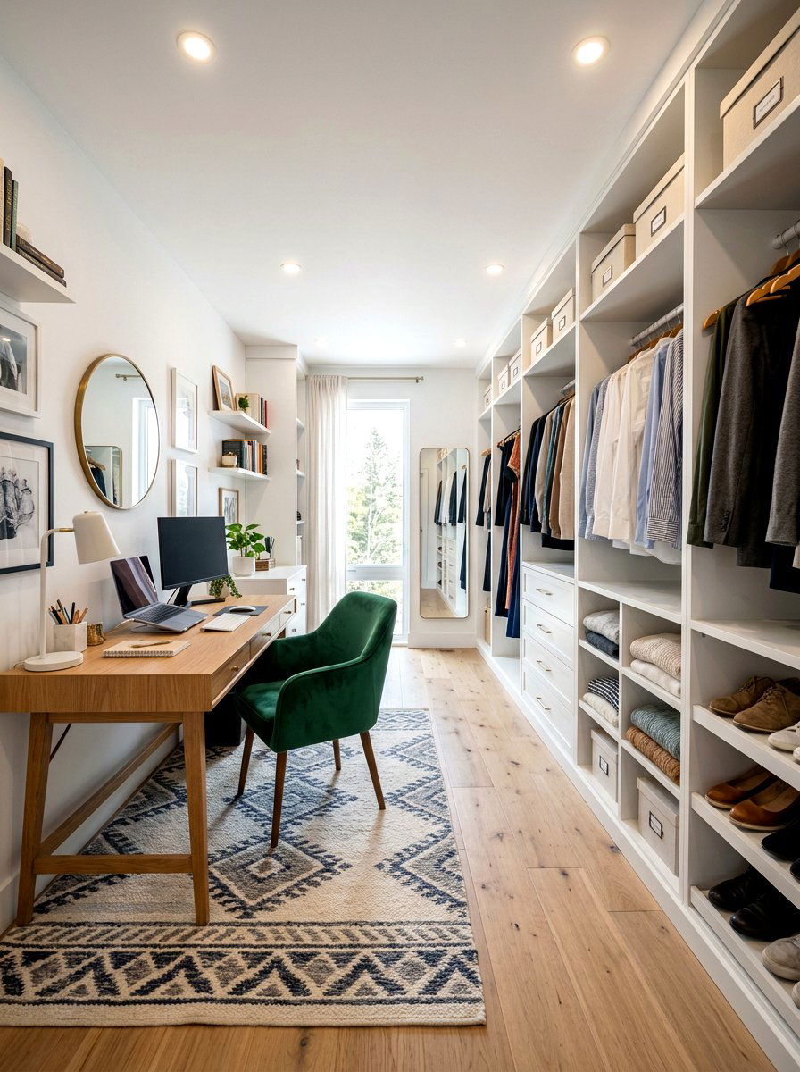 Walk in closet office - 30 closet office ideas