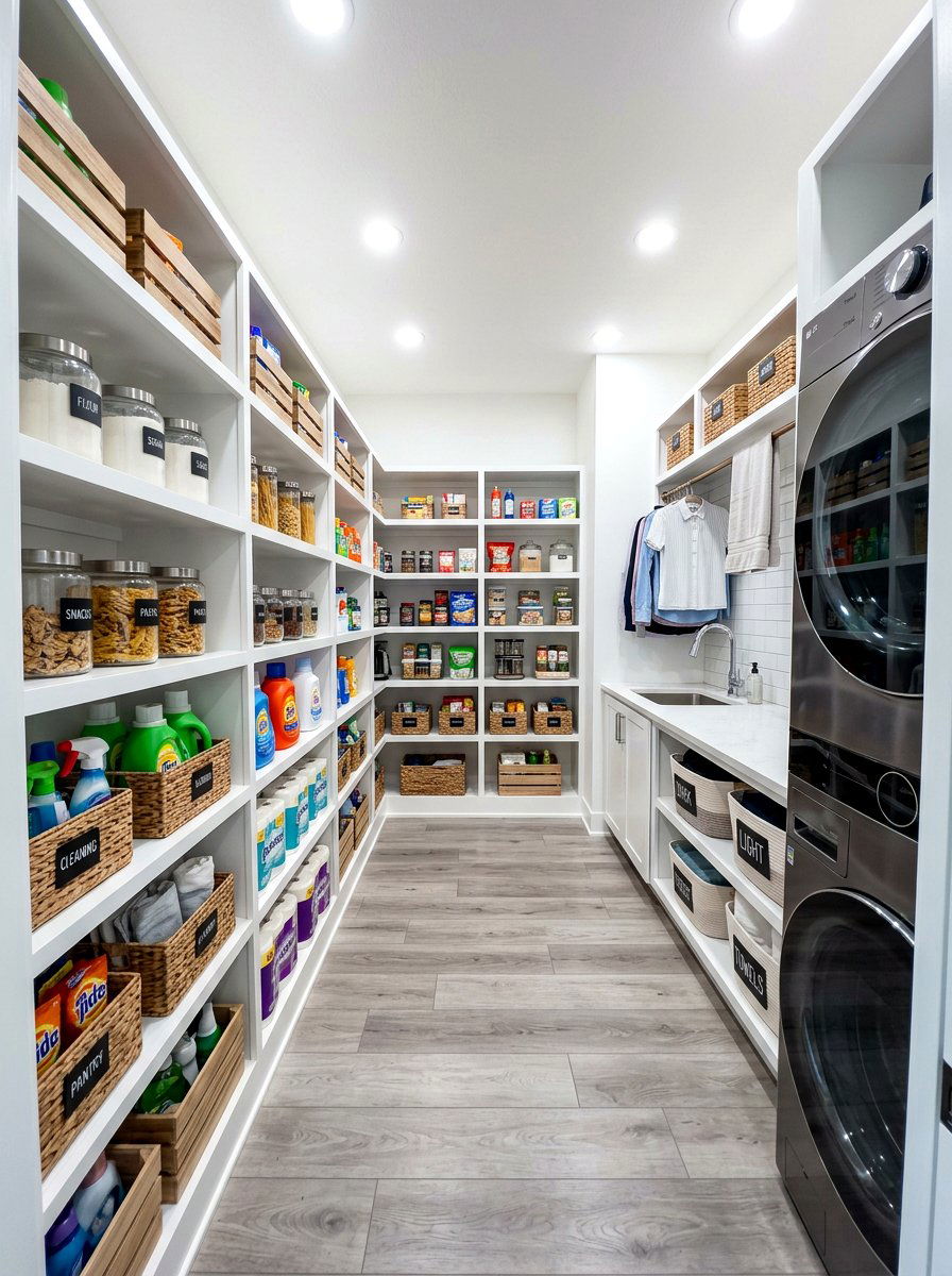 Walk in laundry pantry closet - 30 laundry room pantry combo ideas