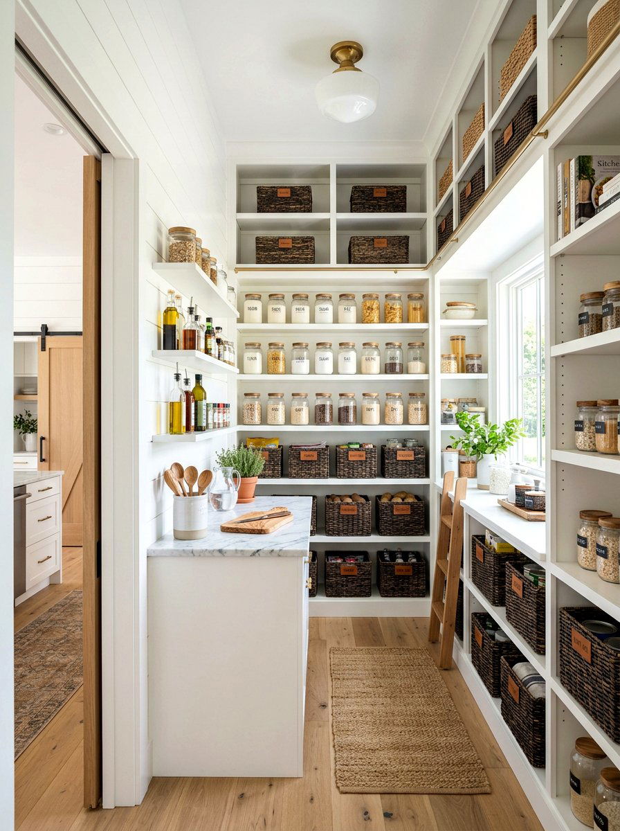 Walk in pantry organization - 30 pantry snack zone ideas