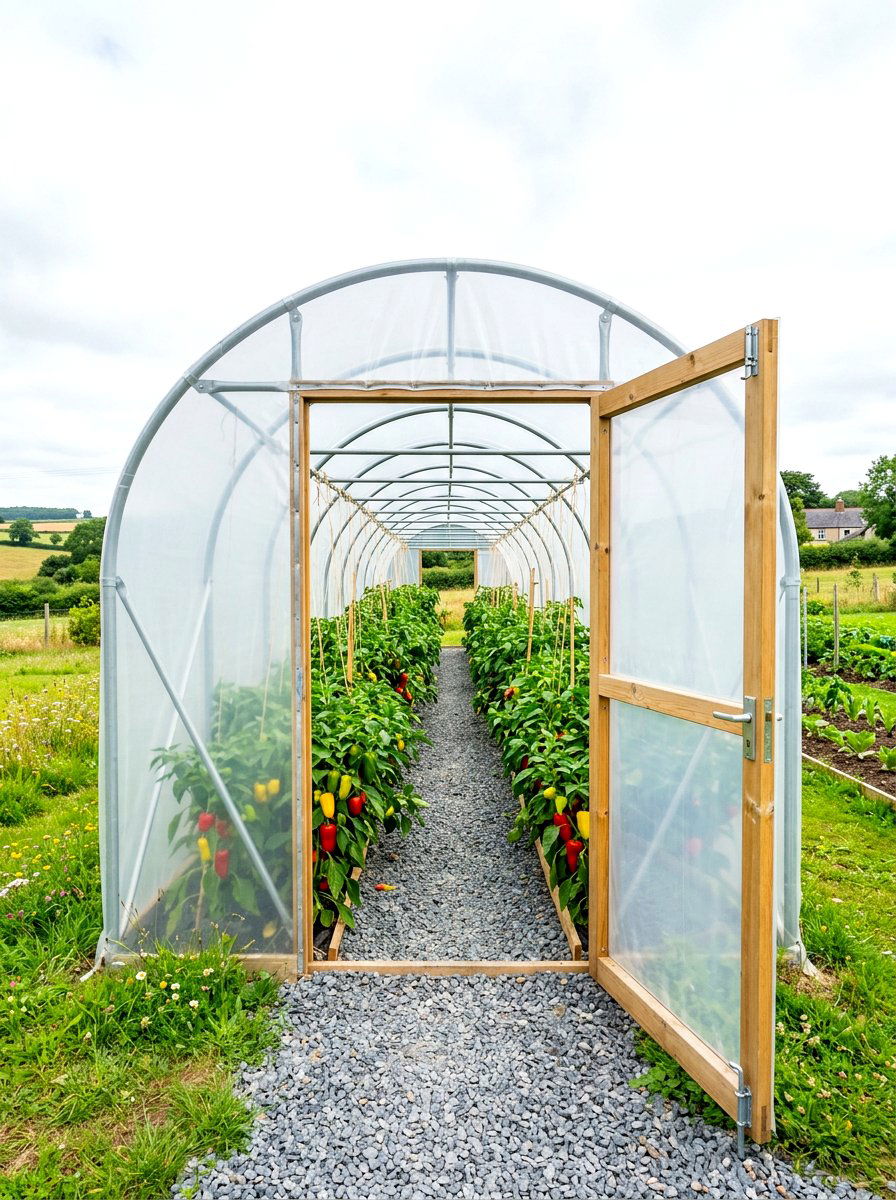 Walk in poly tunnel - 30 hoop house garden ideas