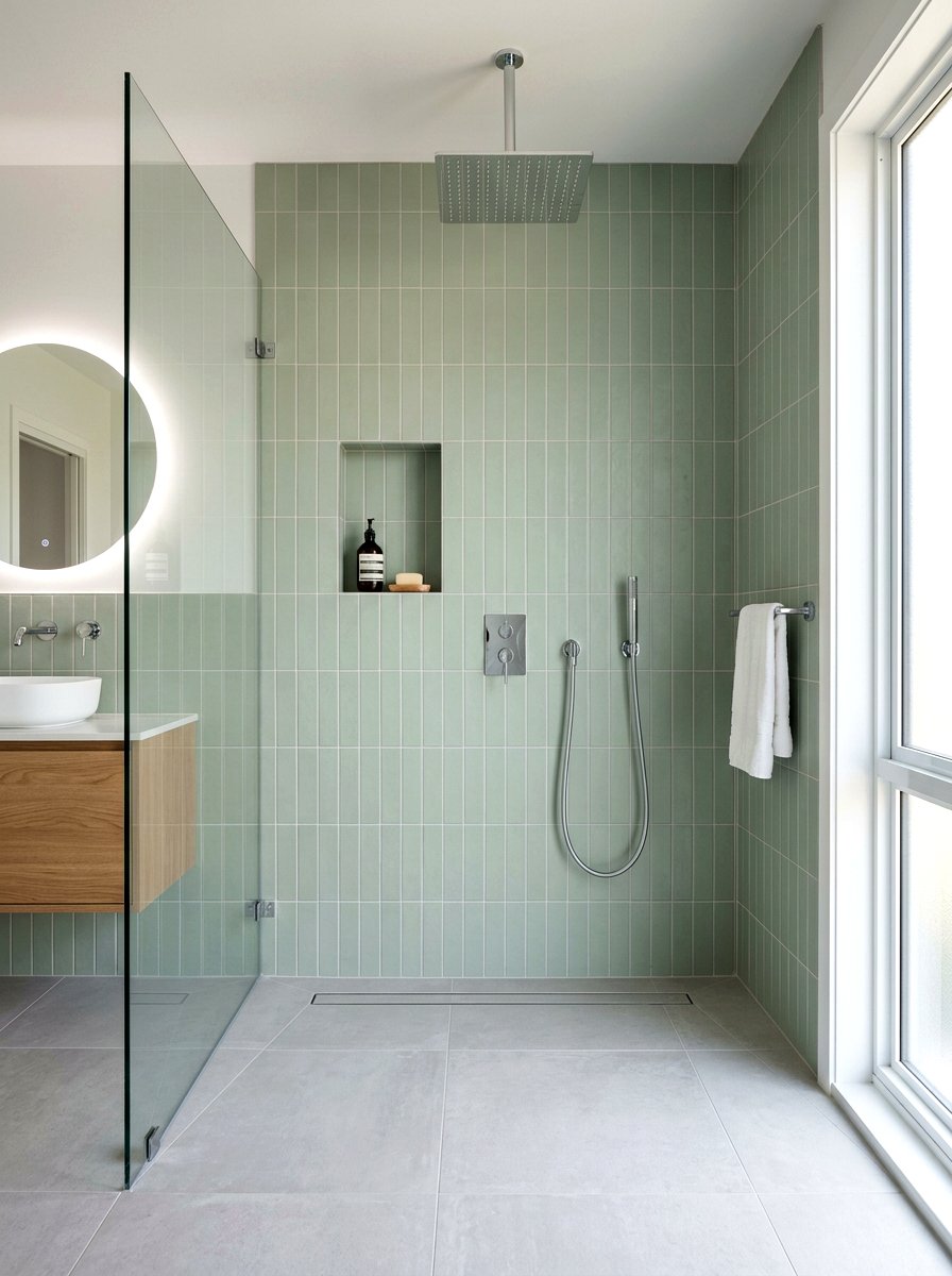 Walk in shower - 30 Scandinavian bathroom ideas