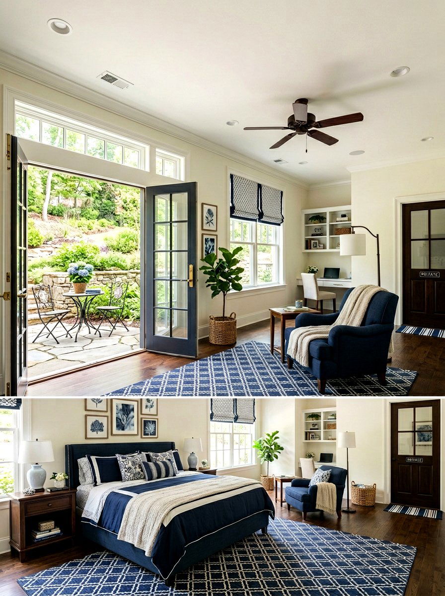 Walk out basement bedroom - 30 basement bedroom egress ideas