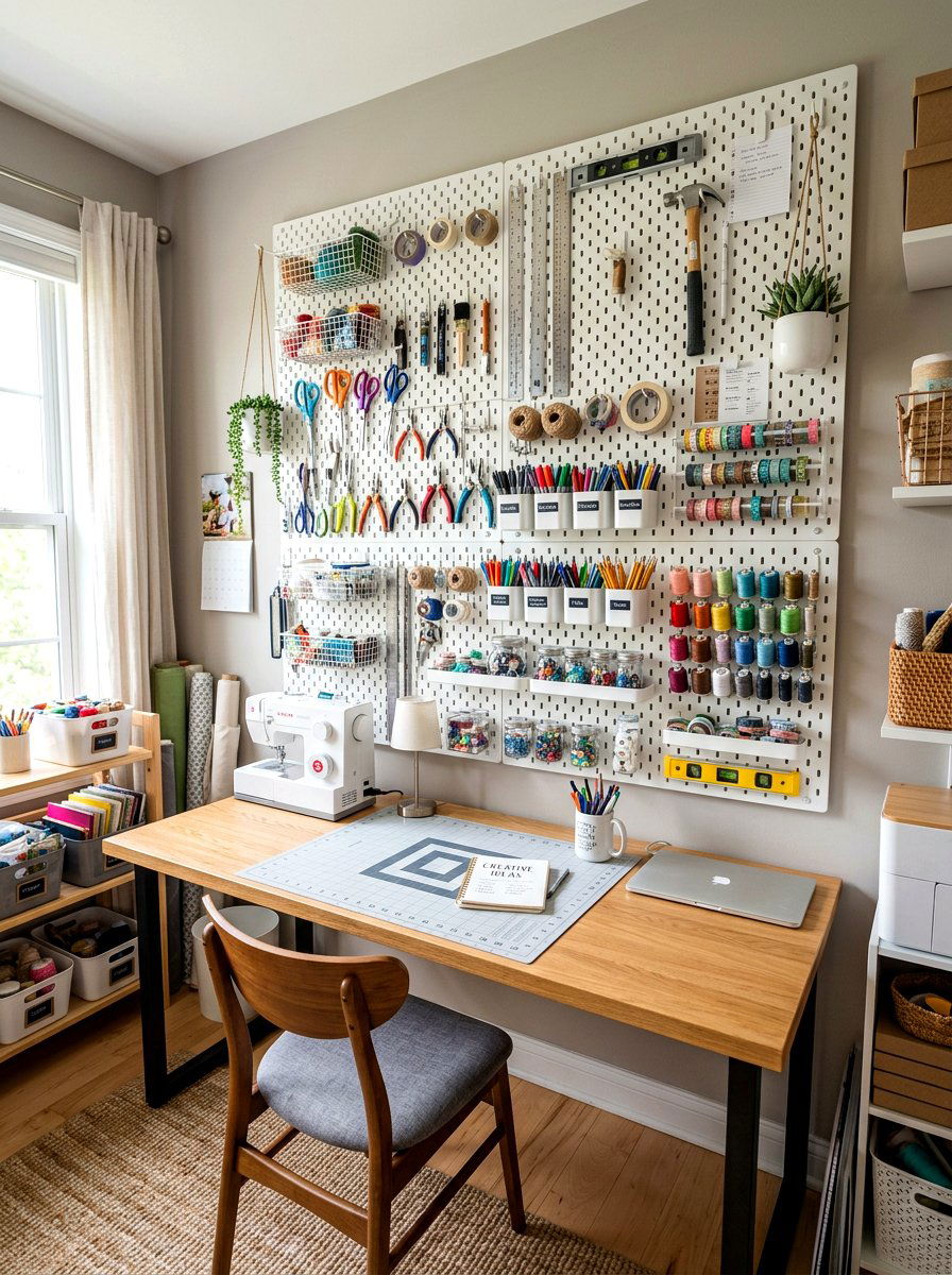 Wall Desk With Pegboard - 30 wall desk ideas