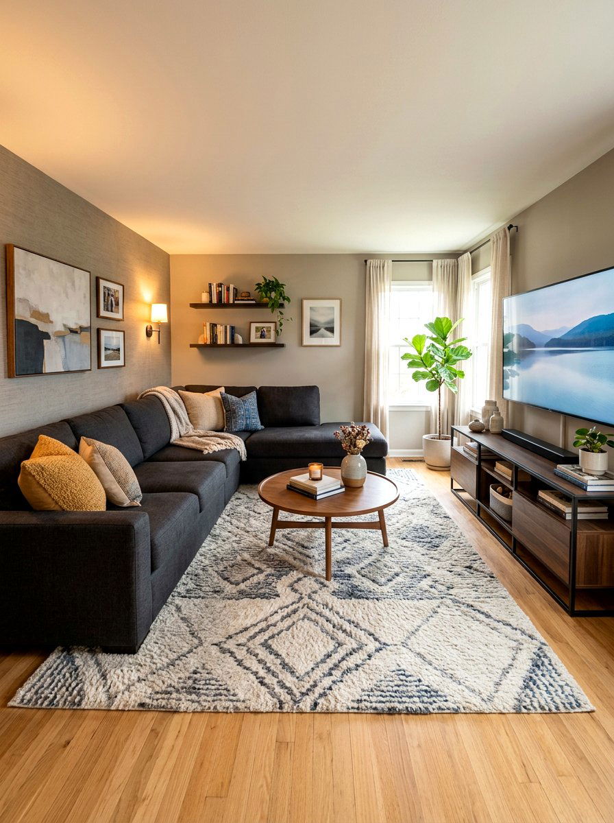 Wall Facing Sectional Layout - 30 sofa chaise layout ideas