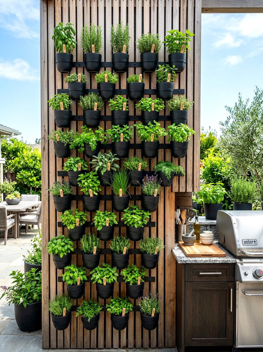 Wall Herb Garden Planter - 30 small vegetable garden ideas