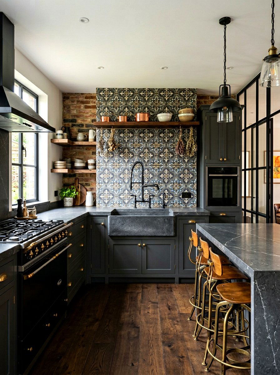Wall Mount Black Kitchen Faucet - 30 black faucet kitchen ideas