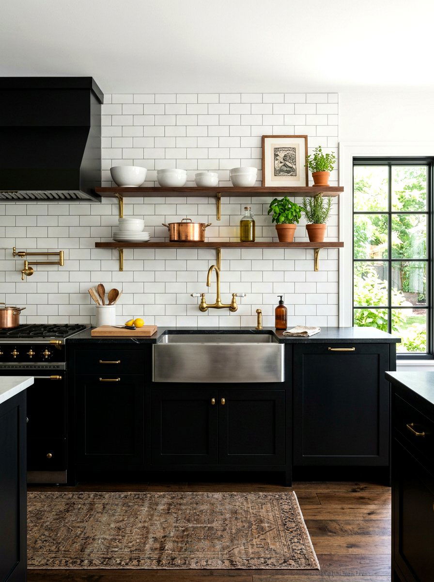 Wall Mount Bridge Faucet Subway Tile - 30 bridge faucet kitchen ideas