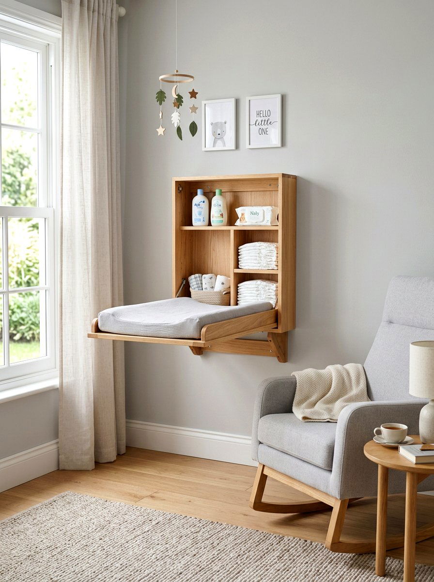 Wall Mounted Changing Table - 30 changing station ideas