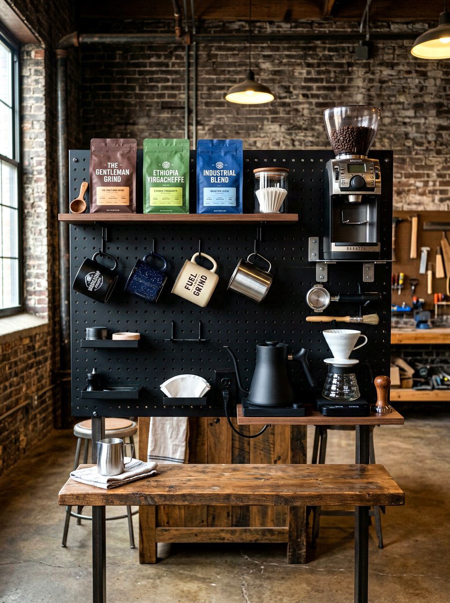 Wall Mounted Coffee Station - 30 coffee cart apartment ideas