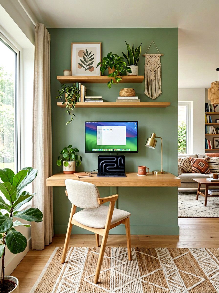 Wall Mounted Cord Channel - 30 office cable management ideas