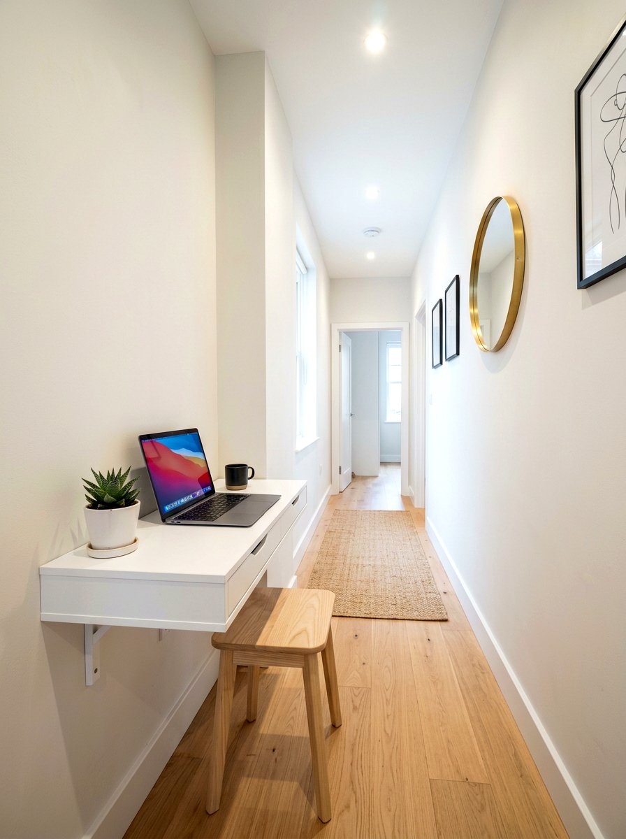 Wall Mounted Desk - 30 small house decor ideas