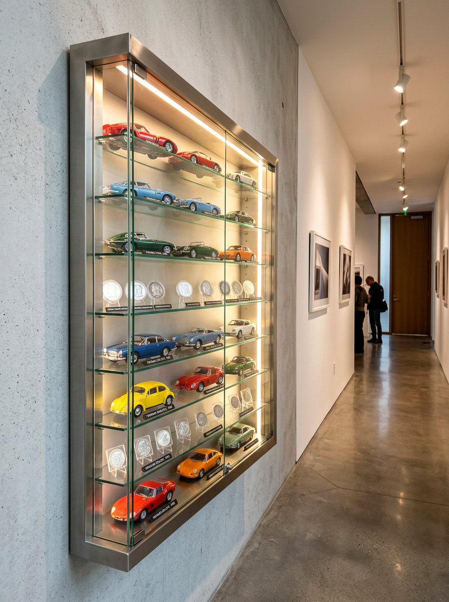 Wall Mounted Display Case - 30 curio cabinet styling ideas