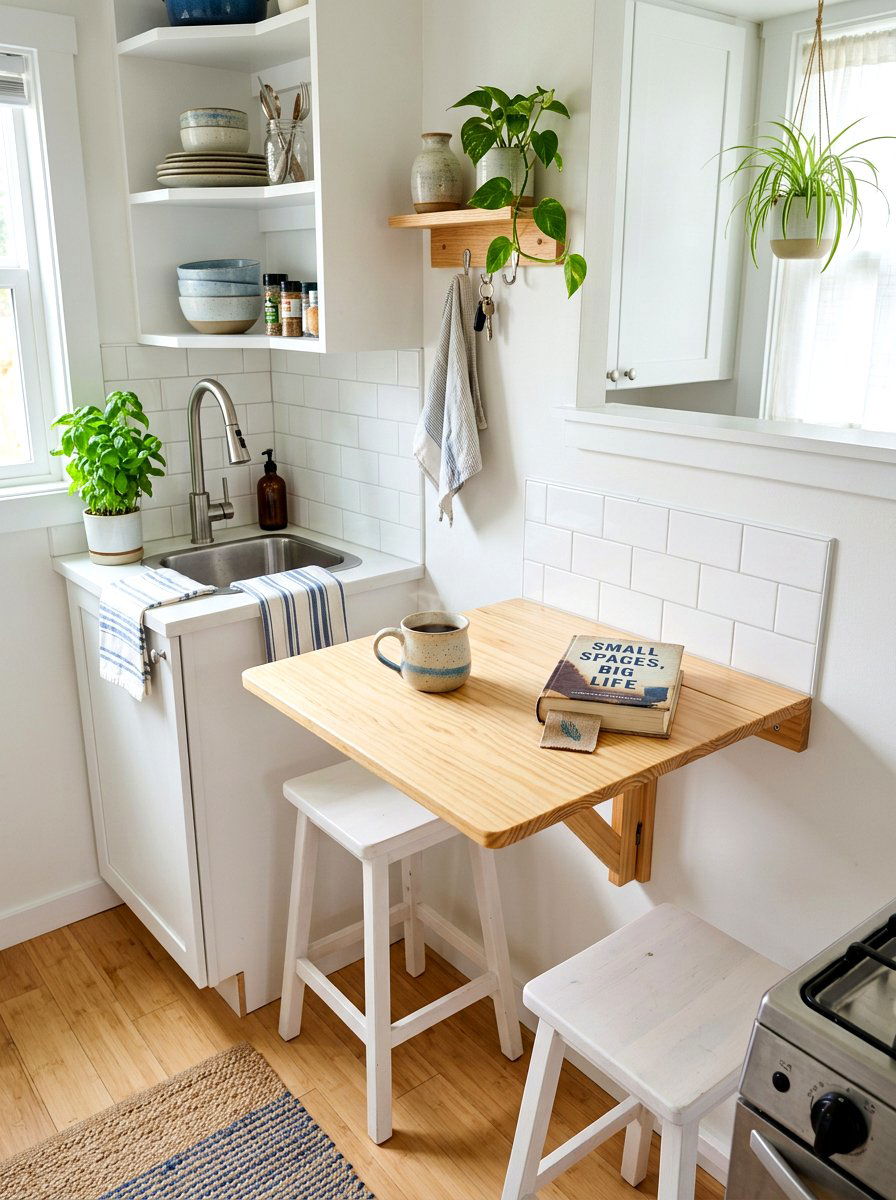 Wall Mounted Drop Leaf Table - 30 corner breakfast coffee nook ideas
