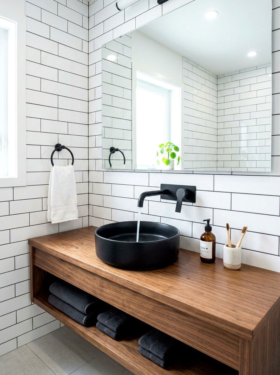 Wall Mounted Faucet - 30 spa bathroom ideas