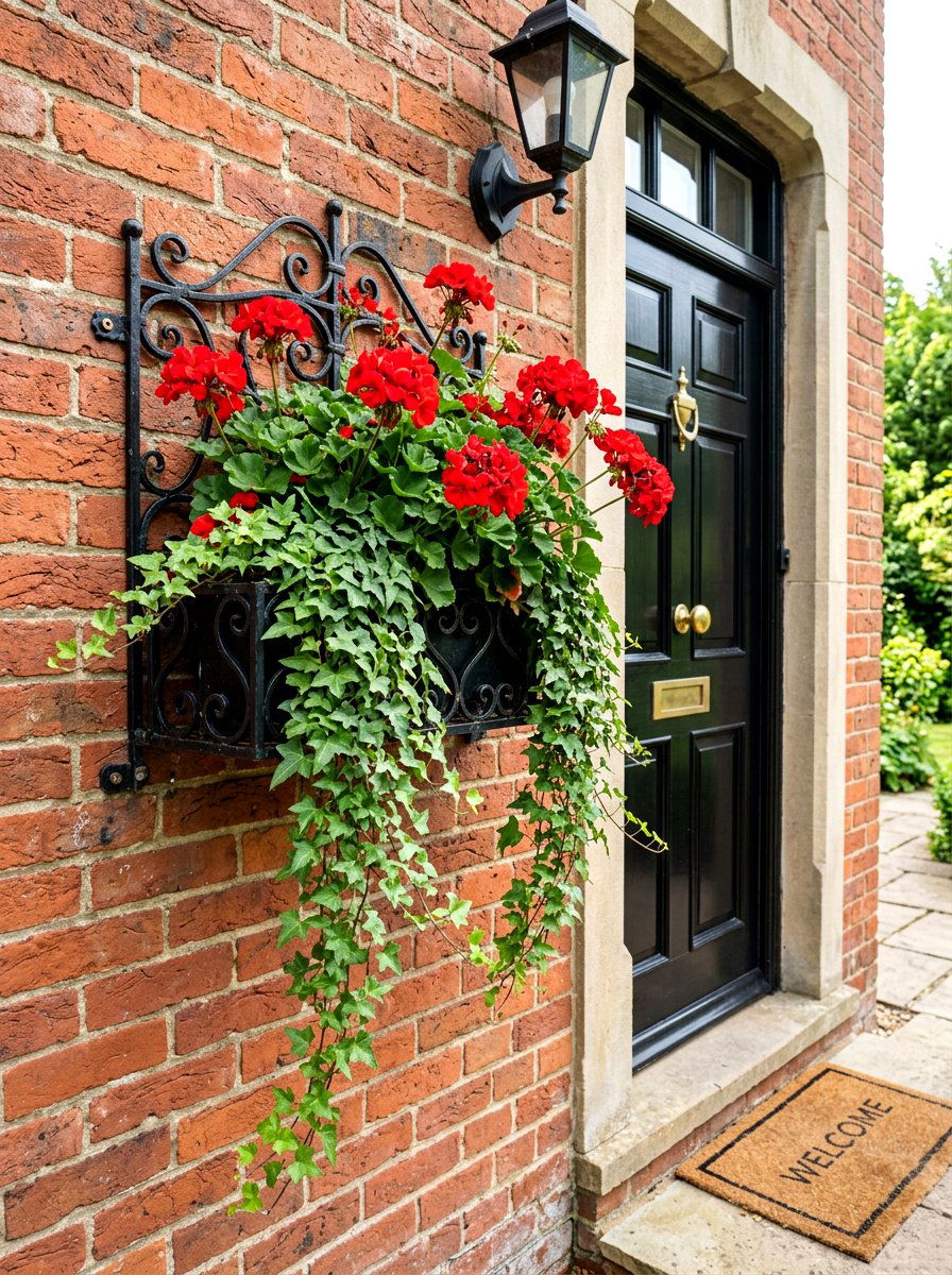 Wall Mounted Front Door Planter - 30 front door planter ideas