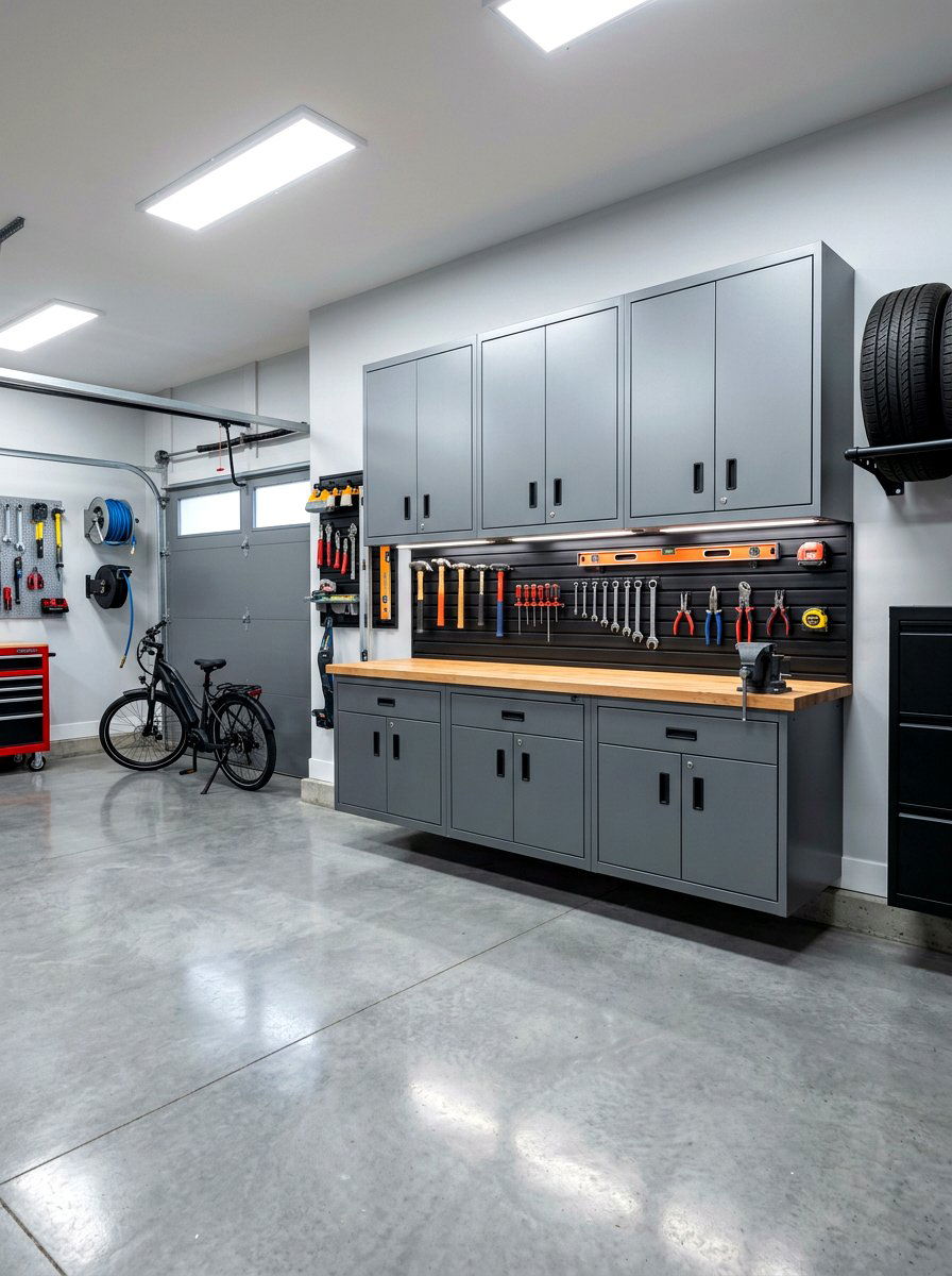 Wall Mounted Garage Cabinet - 30 garage cabinet ideas