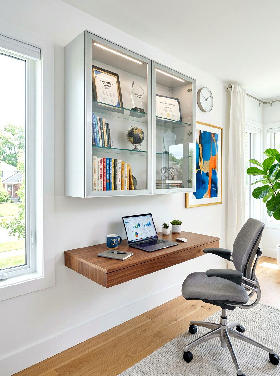 Wall Mounted Glass Cabinet Home Office - 30 display cabinet ideas