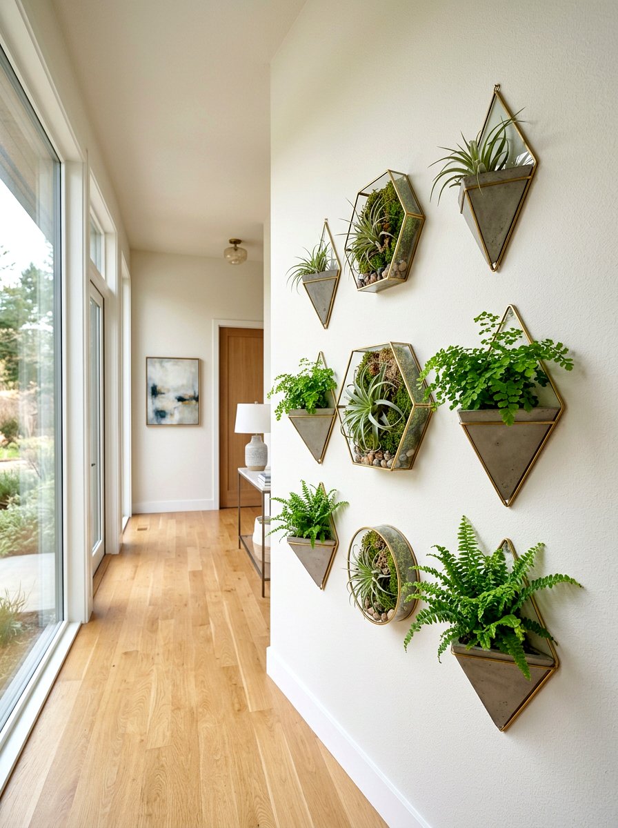 Wall Mounted Greenery - 30 plant corner styling ideas